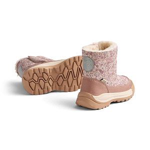 Сапоги зимние Wheat "Liza Tex Rose Dust Flowers", розовая пыльца